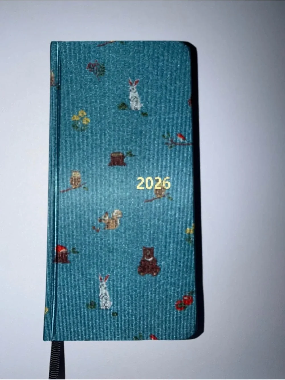 2026 Teal Animal Pattern Pocket Journal - Unbranded